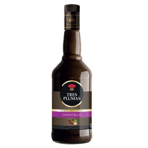 LICOR TRES PLUMAS CHOCOTELLA 700CC