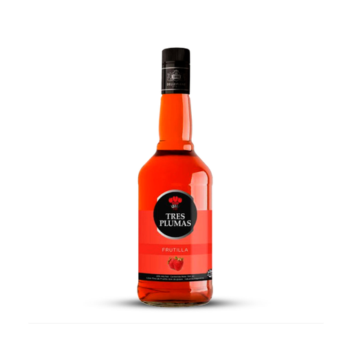 LICOR TRES PLUMAS FRUTILLA 700CC