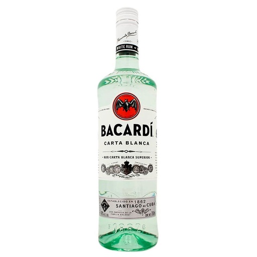 RON BACARDI CARTA BLANCA 750CC