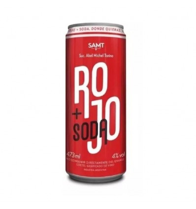 SAMT ROJO + SODA LATA 473CC