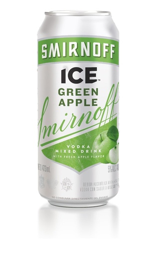 VODKA SMIRNOFF ICE GREEN APPLE LATA 473CC