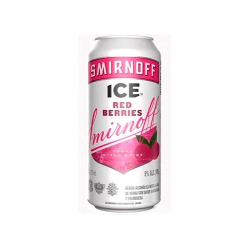 VODKA SMIRNOFF ICE RED BERRIES LATA 473CC