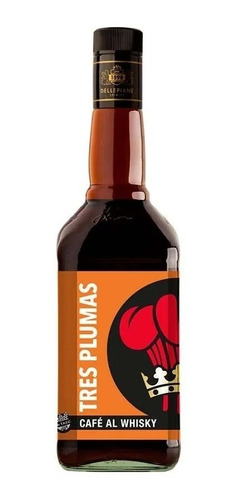 LICOR TRES PLUMAS CAFE AL WHISKY 750CC