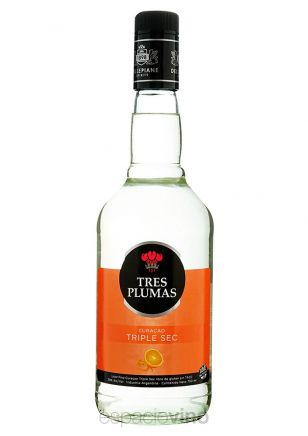 LICOR TRES PLUMAS CURACAO TRIPLE SEC 750CC