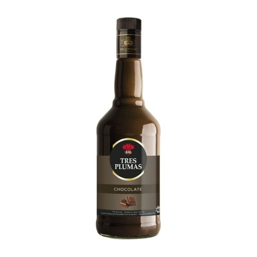 LICOR TRES PLUMAS CHOCOLATE 750CC