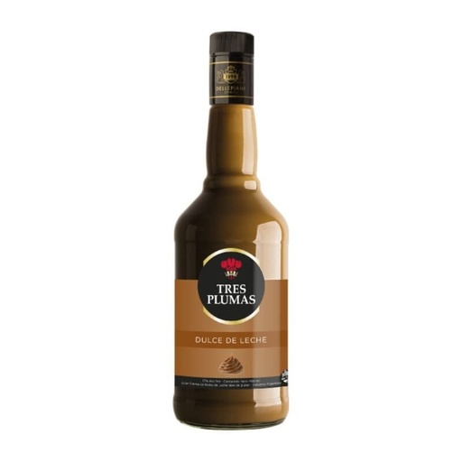 LICOR TRES PLUMAS DULCE DE LECHE 750CC