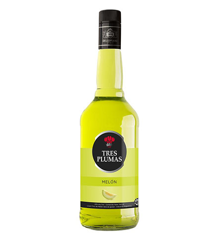 LICOR TRES PLUMAS LICOR MELON 700CC
