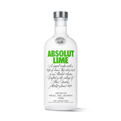 VODKA ABSOLUT LIME 700CC