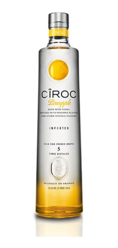 VODKA CIROC PINNEAPPLE 750CC