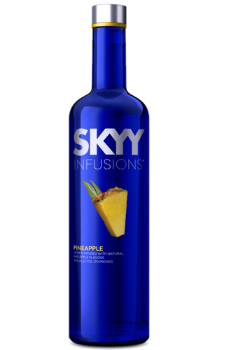 VODKA SKYY PINEAPPLE 750CC